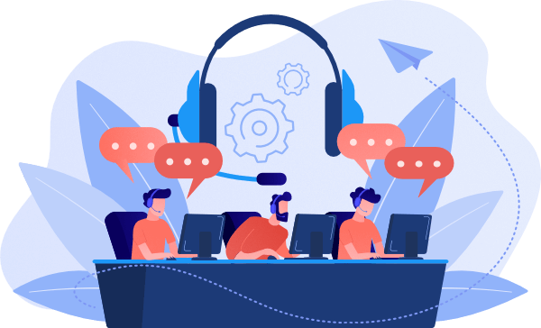 Callcenter People providing support