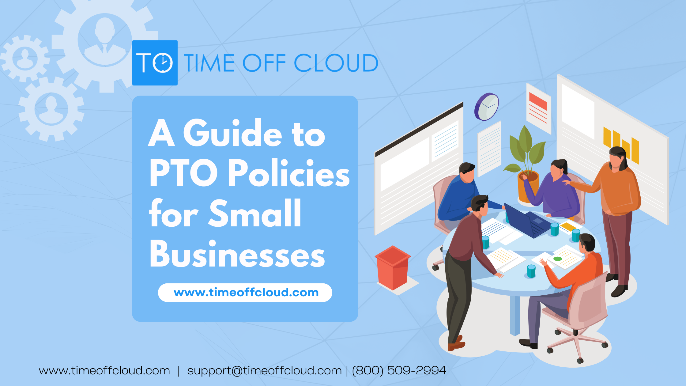 Cover image reading A Guide to PTO Policies for Small Businesses